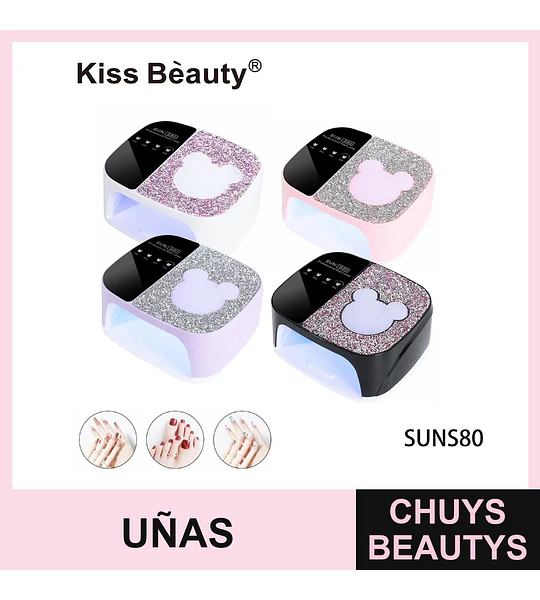 Lámpara Profesional UV/LED para Uñas Kiss Bèauty SUN S80 Glitter