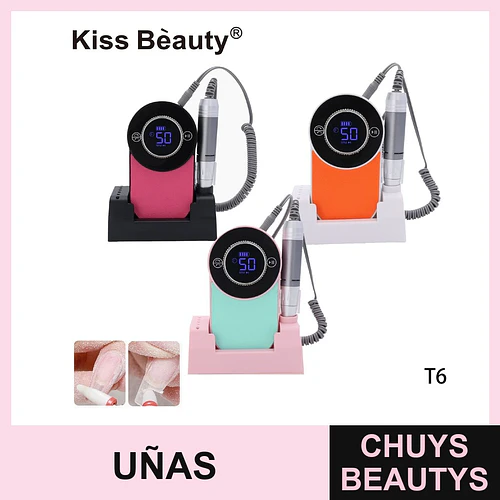 Lijadora de Uñas Eléctrica Portátil Kiss Bèauty con Pantalla Digital - Chuys Beautys | Chuys Beautys