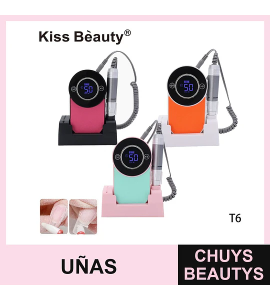 Lijadora de Uñas Eléctrica Portátil Kiss Bèauty con Pantalla Digital