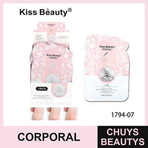 Mascarilla exfoliante e hidratante para pies Kiss Bèauty Skin Clinic - Chuys Beautys | Chuys Beautys
