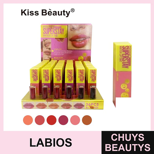 Tinta labial de agua Kiss Bèauty Superstay con efecto vitalidad y humectación - Chuys Beautys | Chuys Beautys