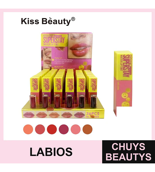 Tinta labial de agua Kiss Bèauty Superstay con efecto vitalidad y humectación