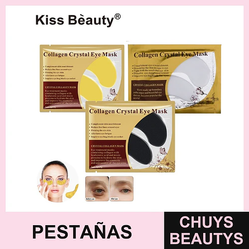 Máscara de Ojos de Colágeno Kiss Beauty para Nutrición y Firmeza - Chuys Beautys | Chuys Beautys