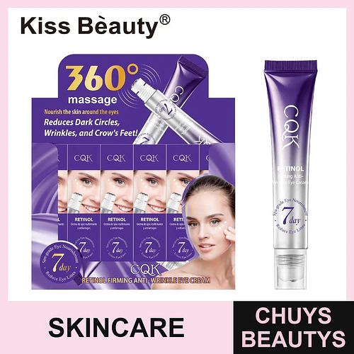 Crema de Ojos Antiarrugas y Reafirmante con Retinol CQK Kiss Beauty - Chuys Beautys | Chuys Beautys