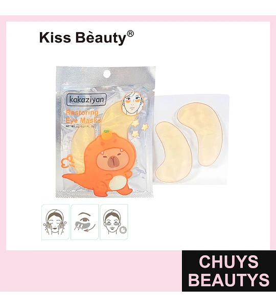 Parches para Ojos Restauradores Dorados Kiss Bèauty kakaziyan