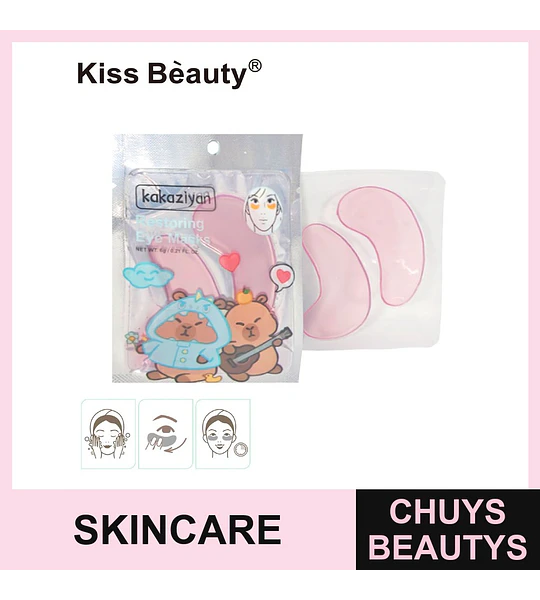 Mascarillas Hidrogel Restauradoras para Ojos Kiss Bèauty