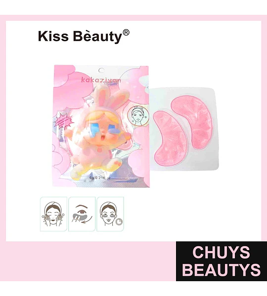 Parches de Hidrogel para Ojos Kiss Bèauty con Extractos Suavizantes