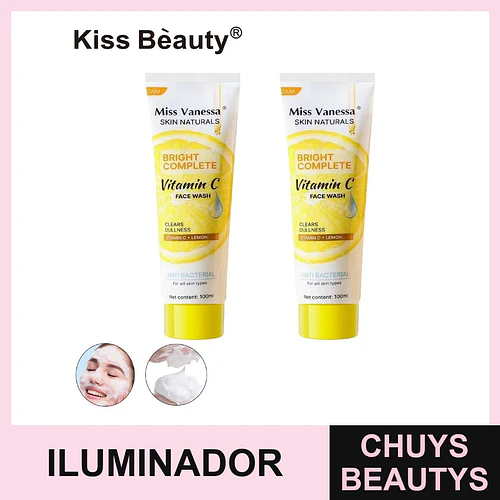 Limpiador Facial Iluminador con Vitamina C y Limón Miss Vanessa Skin Naturals - Chuys Beautys | Chuys Beautys