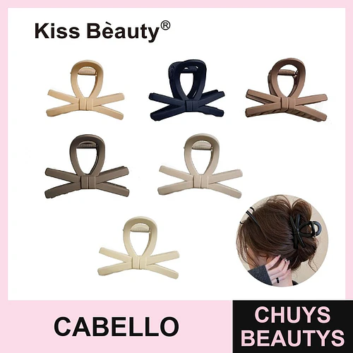 Set de Pinzas para Cabello con Diseño de Lazo Kiss Bèauty - Chuys Beautys | Chuys Beautys