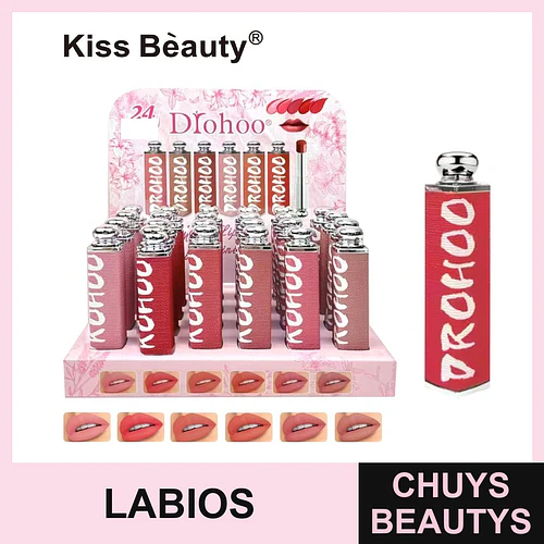 Labial Líquido Mate Larga Duración DROHOO con 6 Tonos Vibrantes - Chuys Beautys | Chuys Beautys
