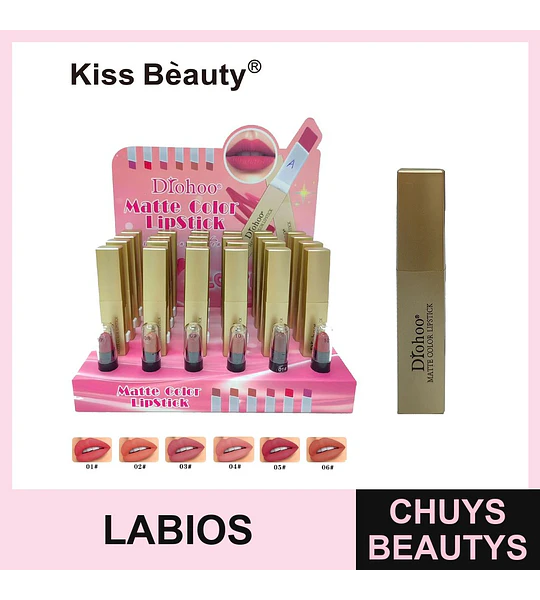 Labial Matte Color Diohoo de Larga Duración para Maquillaje de Labios