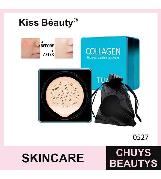 CC Cream con Colágeno Hydro Air Cushion Kiss Bèauty