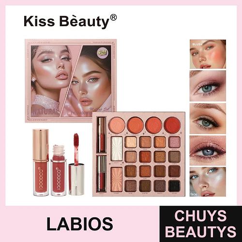 Set de Maquillaje Multifuncional Kiss Beauty IGoodco para Ojos, Rostro y Labios - Chuys Beautys | Chuys Beautys