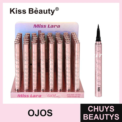 Eyeliner Líquido de Precisión Punta 0.01mm Miss Lara Kiss Beauty - Chuys Beautys | Chuys Beautys