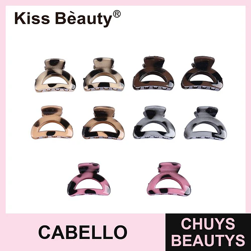 Set de Mini Pinzas para el Cabello con Estampado Animal Kiss Bèauty - Chuys Beautys | Chuys Beautys