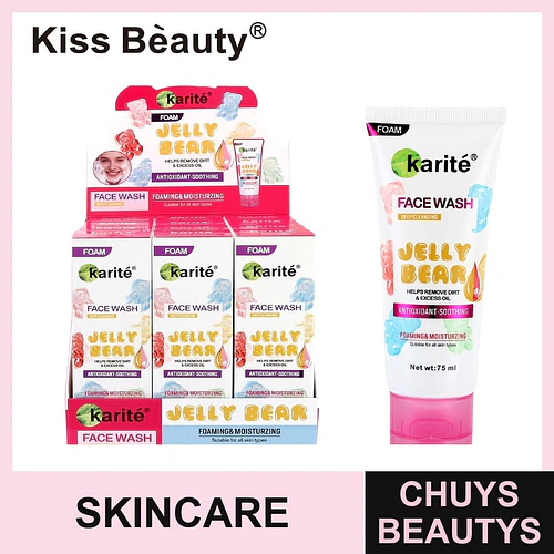 Limpiador Facial Espuma Jelly Bear Karité Antioxidante y Humectante - Chuys Beautys | Chuys Beautys