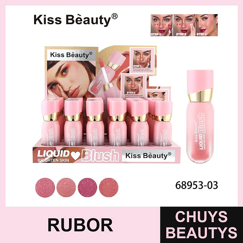 Rubor Líquido Iluminador Kiss Bèauty para un Tono Radiante y Fresco - Chuys Beautys | Chuys Beautys