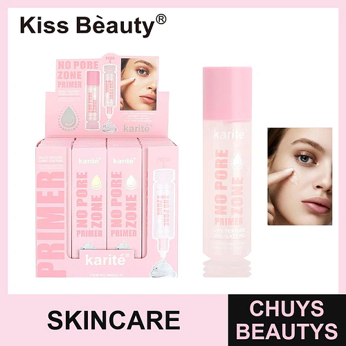 Primer facial Kiss Bèauty Karité No Pore Zone de textura sedosa y larga duración - Chuys Beautys | Chuys Beautys