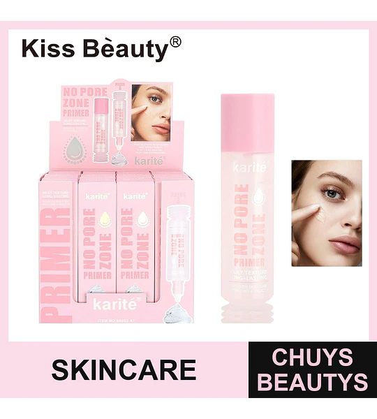 Primer facial Kiss Bèauty Karité No Pore Zone de textura sedosa y larga duración