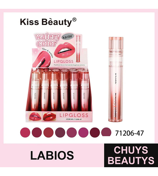 Brillo Labial Watery Color Glow & Moisten Kiss Bèauty