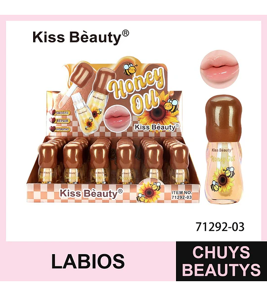 Aceite Labial Hidratante y Reparador Honey Oil Kiss Bèauty