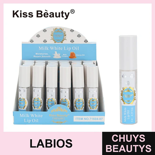 Aceite Labial Milk White Kiss Beauty Hidratante y Reparador con Miel - Chuys Beautys | Chuys Beautys