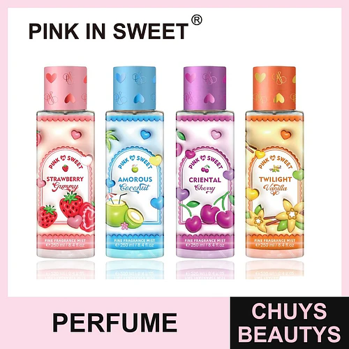 Mists Corporales Aromáticos PINK IN SWEET Variedad de Fragancias 250ml - Chuys Beautys | Chuys Beautys