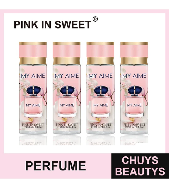 Body Spray My Aime Pink In Sweet con fragancia floral 250ml