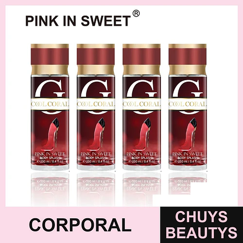 Body Splash Pink In Sweet Cool Coral 250ml - Chuys Beautys | Chuys Beautys