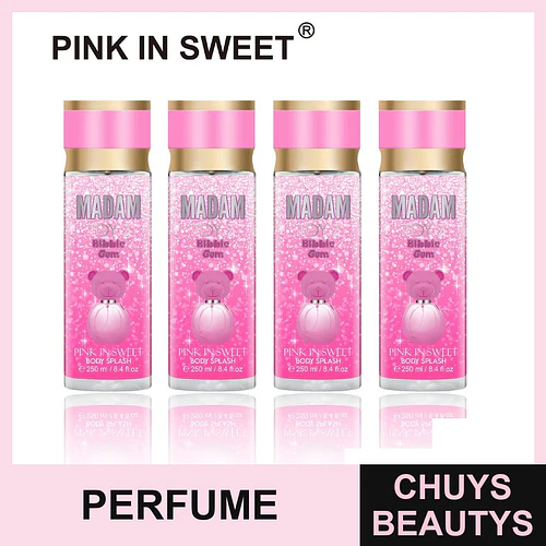 Body Splash Pink In Sweet Madam Bibble Gum Fragancia Corporal 250ml - Chuys Beautys | Chuys Beautys