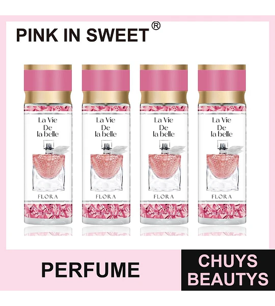 Fragancia Corporal Floral La Vie De La Belle Pink In Sweet 250ml