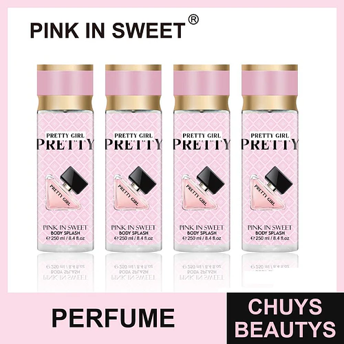 Body Splash Pretty Girl PINK IN SWEET Fragancia Corporal 250ml - Chuys Beautys | Chuys Beautys