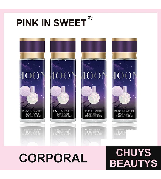 Body Splash PINK IN SWEET MOON con aroma nocturno y dulce 250ml