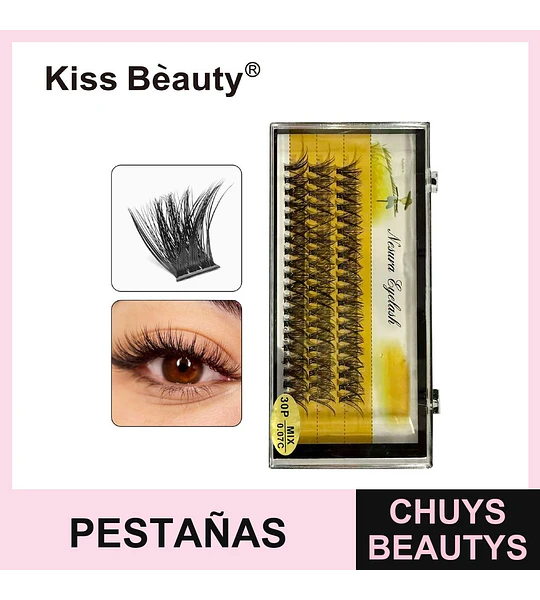 Pestañas Postizas en Racimo Mixtas Kiss Bèauty Nesura