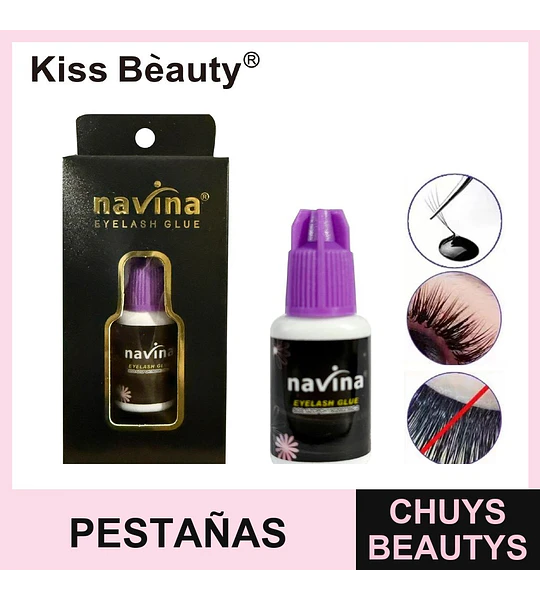 Pegamento profesional Navina para extensiones de pestañas