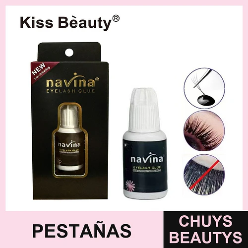 Pegamento para Pestañas Navina Eyelash Glue No Irritante - Chuys Beautys | Chuys Beautys