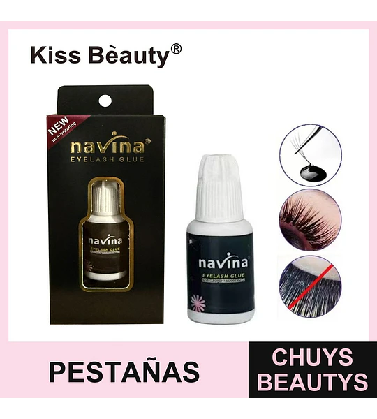 Pegamento para Pestañas Navina Eyelash Glue No Irritante