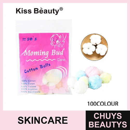 Bolas de Algodón Suaves 100% Algodón Kiss Bèauty para Cuidado Facial - Chuys Beautys | Chuys Beautys