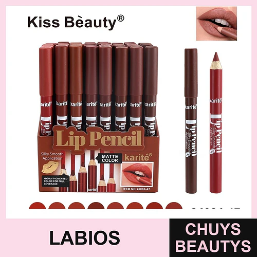 Delineador de Labios Mate Kiss Beauty con Aplicación Suave y Sedosa - Chuys Beautys | Chuys Beautys