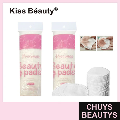 Discos Desmaquillantes Redondos de Algodón Kiss Bèauty 288 Unidades - Chuys Beautys | Chuys Beautys