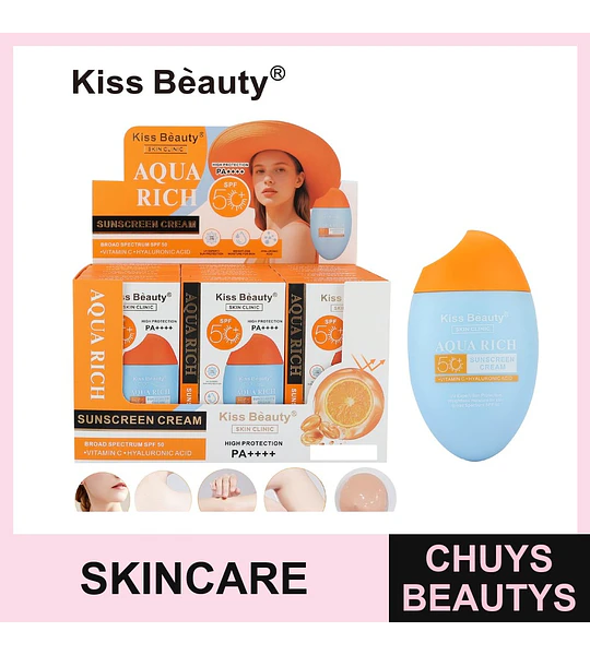 Protector Solar Kiss Beauty Aqua Rich SPF 50 PA++++