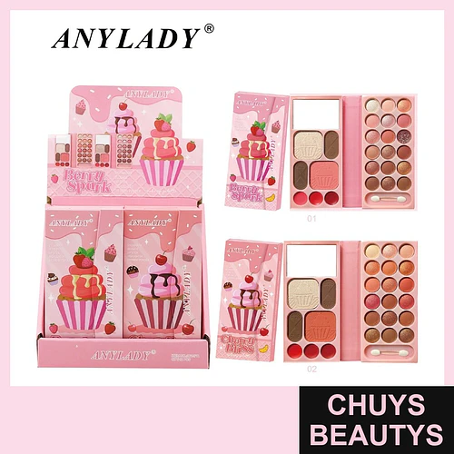 Paleta de Maquillaje Multifuncional ANYLADY Berry Spark y Cherry Bliss - Chuys Beautys | Chuys Beautys