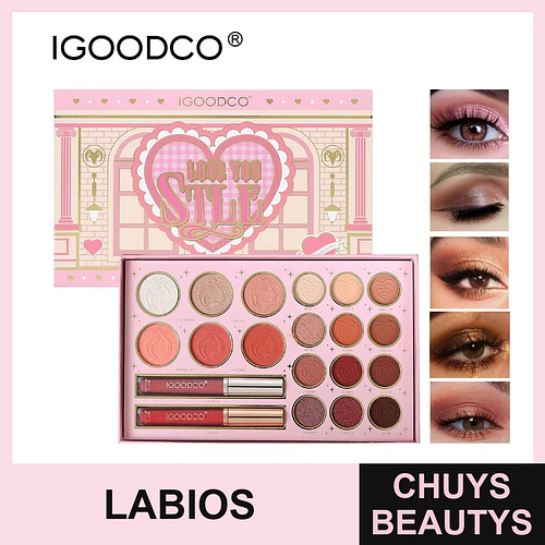 Paleta de Maquillaje Completa IGOODCO® con Sombras, Rubores y Labiales "Love You Still" - Chuys Beautys | Chuys Beautys