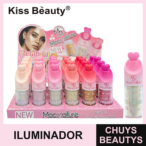 Iluminador líquido de brillo intenso Mocallure para rostro y cuerpo - Chuys Beautys | Chuys Beautys