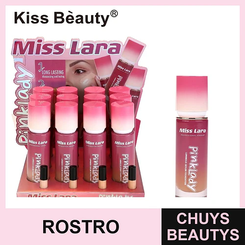 Base de Maquillaje Sérum Luminosa Miss Lara Pinklady Larga Duración - Chuys Beautys | Chuys Beautys