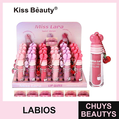 Brillo Labial Hidratante Kiss Beauty Miss Lara Sweet Melon - Chuys Beautys | Chuys Beautys