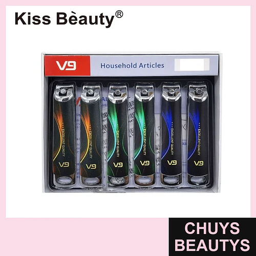 Set de 6 Cortaúñas de Calidad Superior Kiss Beauty V9 con Diseño Moderno - Chuys Beautys | Chuys Beautys