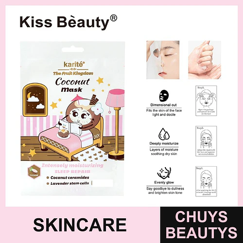 Mascarilla Facial Reparadora de Noche con Coco Kiss Beauty - Chuys Beautys | Chuys Beautys