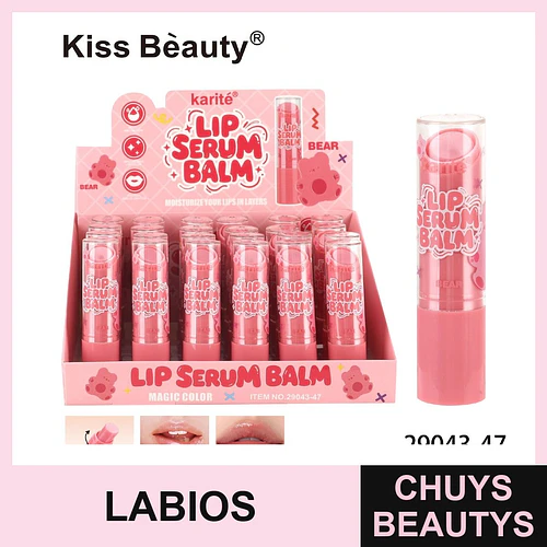 Bálsamo Labial Serum Hidratante Karité Kiss Beauty con Color Mágico - Chuys Beautys | Chuys Beautys