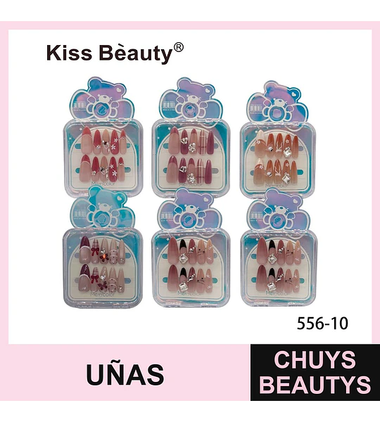 Uñas Postizas Adhesivas Kiss Bèauty Variedad de Diseños Elegantes y Modernos